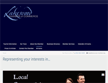 Tablet Screenshot of lakewood-chamber.org