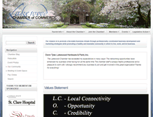 Tablet Screenshot of lakewood-chamber.com